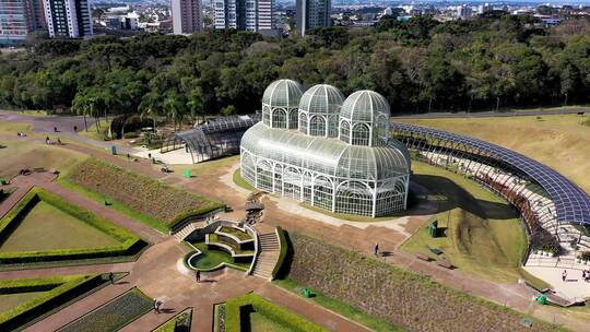 巴西库里蒂巴。巴拉那州市中心的植物园。