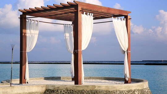 马尔代夫海岛上水上的木棚(2)