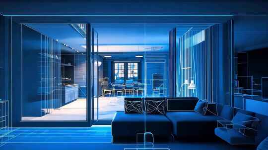 科技住宅未来感家居 智能建筑住宅设计智能