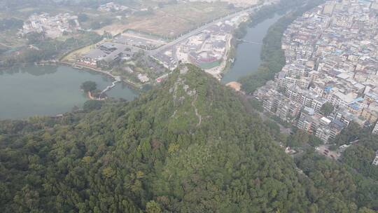 航拍广西桂林旅游城市旅游景点