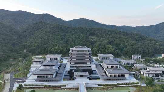 广州国家版本馆航拍国家博物馆建筑风光风景