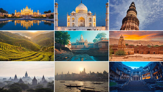印度皇宫 清真寺 泰姬陵 恒河
