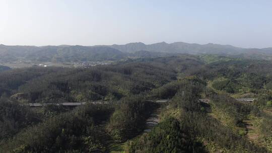 大气湖南丘陵山川森林航拍