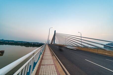 湖南省衡阳市城市夜景延时摄影