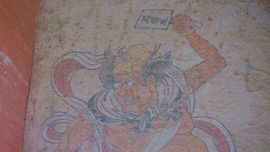 山西晋城府城玉皇庙博物馆，古代神话壁画