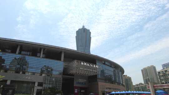 杭州西湖文化广场延时摄影视频素材模板下载