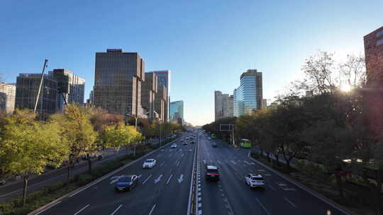 北京cbd城市生活街景