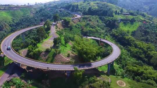 山区高速公路基建立交桥