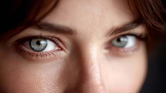 近距离特写女性迷人眼眸