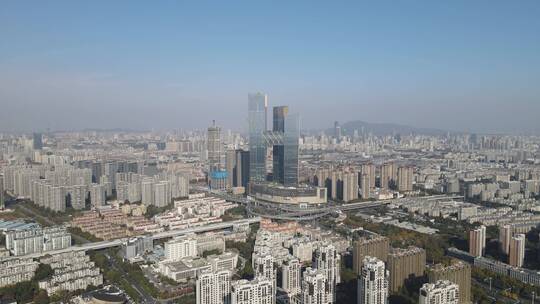南京城市风光地标建筑航拍
