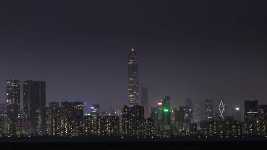 【正版8K素材】深圳平安大厦顶月延时视频素材模板下载