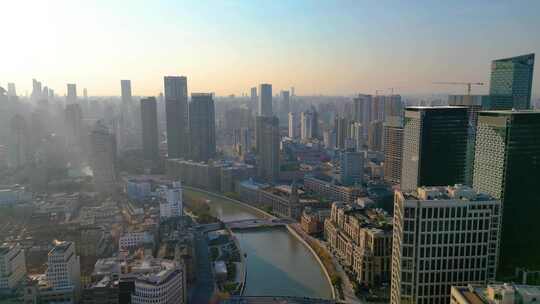 上海外滩黄浦区虹口区城市风景视频素材