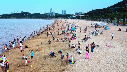 广东珠海城市风光航拍