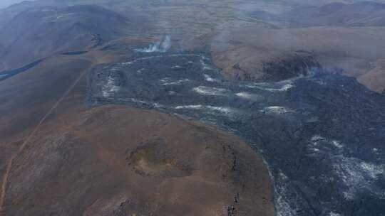 熔岩，流动，火山，火山