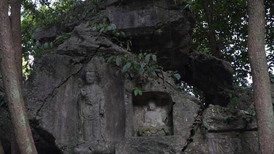 杭州灵隐寺飞来峰塑像