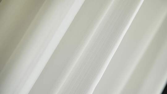 微风轻拂白色窗帘 唯美4K镜头