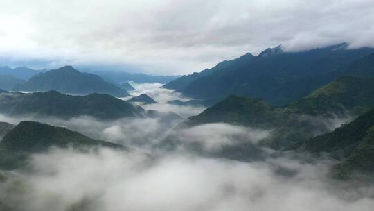 航拍延时江南山峦高山云海合集