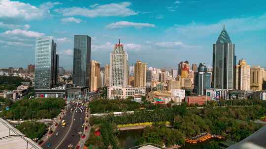 乌鲁木齐市 城市 新疆延时 地标