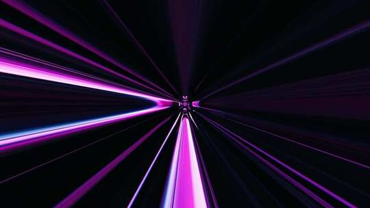 赛博朋克光线线条隧道穿梭视频素材模板下载