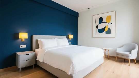 现代风格卧室室内场景