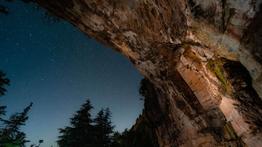 邹城-凤凰山佛像星空延时视频素材模板下载