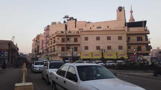 非洲国家 埃及 卢克索 城市 街道