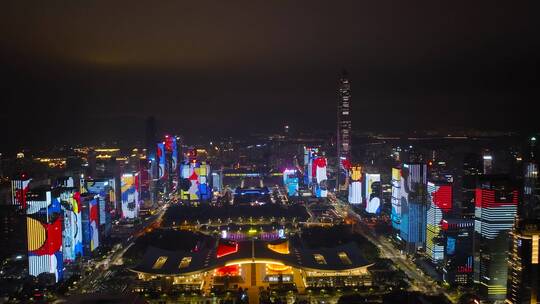 【正版4K素材】2023年深圳春节灯光秀2视频素材模板下载