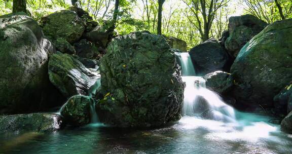 溪水延时素材