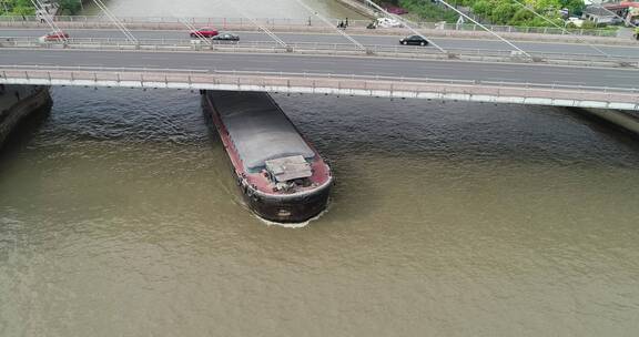 【空镜】4K航拍-大运河-无锡-蓉湖大桥-交通