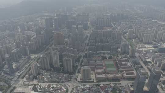 福建省福州市福清市城市大景航拍城市风景视频素材模板下载