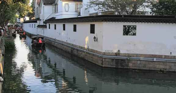 阳光江南水乡 平江路河道沿水建筑