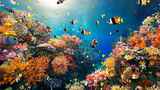 海底世界多彩珊瑚 灵动鱼类海洋生态生物多高清在线视频素材下载