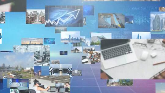 片头片尾照片汇聚LOGO演绎