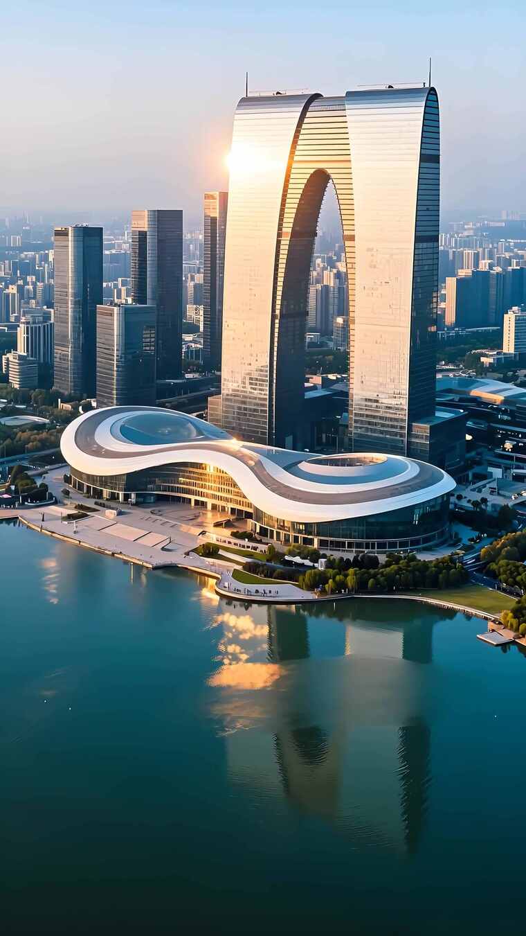 东方之门与古塔