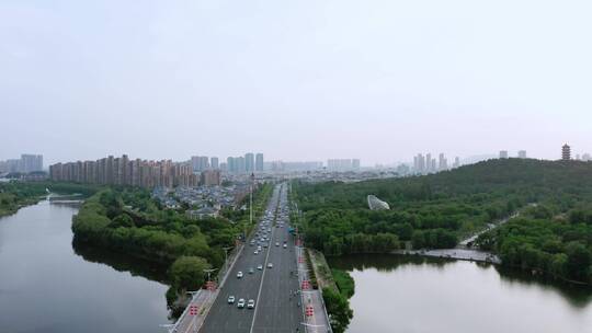 安徽蚌埠张公湖落日风景视频素材模板下载