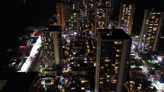 万科双月湾夜景