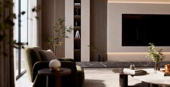 现代风格客厅室内场景