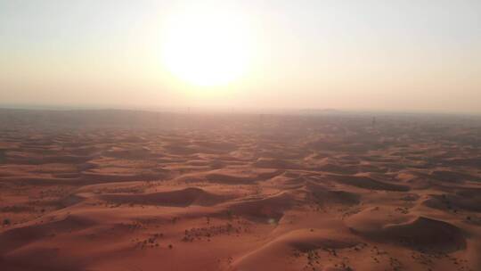 沙漠的黎明景观