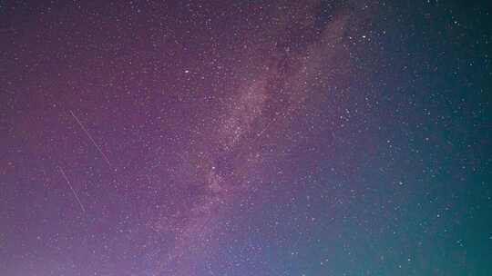 流星雨星空银河自然风光