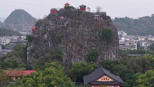 桂林独秀峰王城景区航拍