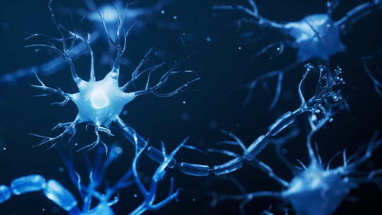 神经元细胞生物健康概念三维渲染视频素材模板下载