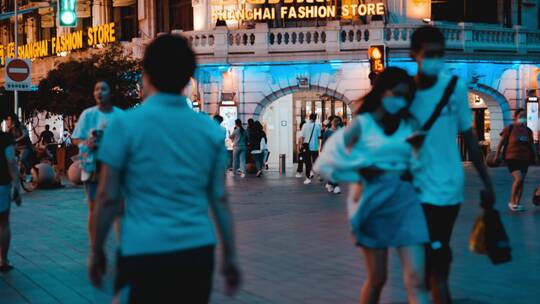 南京路步行街街景