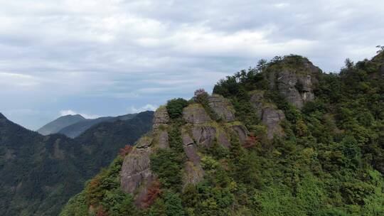 航拍浙江建德大慈岩景区