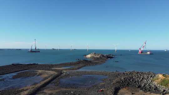 平潭 海上风电 新能源 风力发电 风车