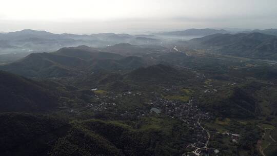 大山 山村 航拍