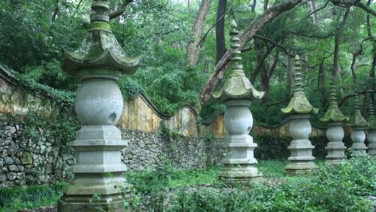 天台山国清寺建筑视频