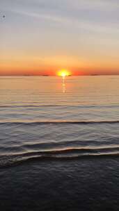 北戴河鸽子窝公园海上日出延时摄影