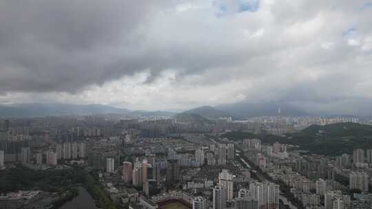 浙江温州城市风光航拍