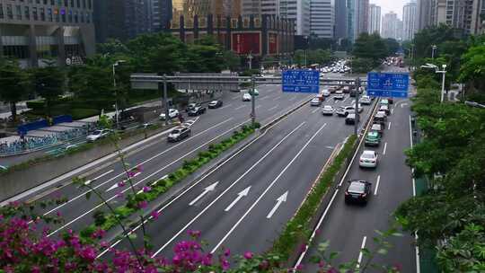 城市 汽车 道路交通 车流 车辆