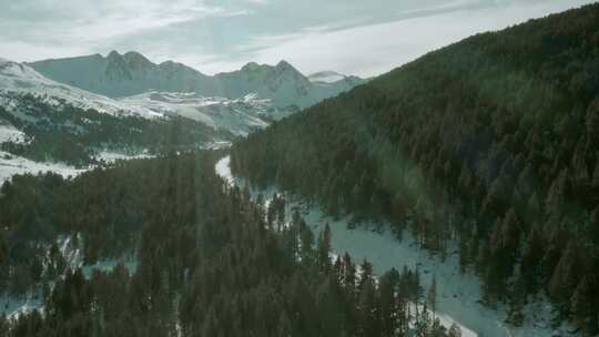 山，斜坡，高山，雪